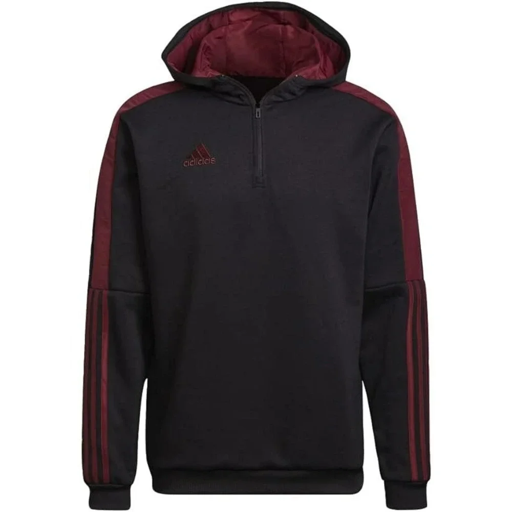 Adidas Men‎ Tiro Long Track Top Jacket Black Red Athletic Run GYM Jackets H60016